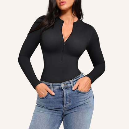 Zip Long Sleeve Bodysuit